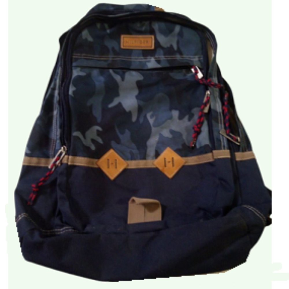 TOMMY HILFIGER Blue Camouflage Backpack